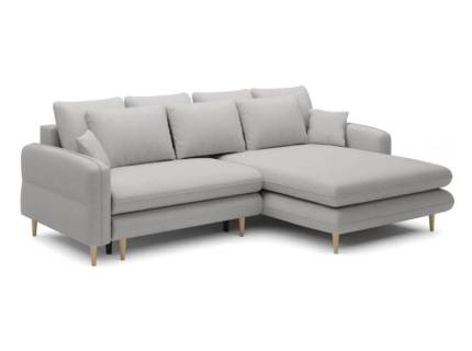 Coltar extensibil SALLY cu lada pentru depozitare, personalizabil 269x182cm