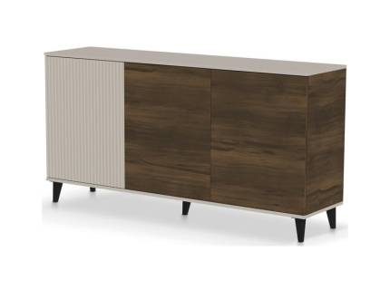 Comoda cu 3 usi KM-1 RANDOM 2 160x82x40cm casmir/ nuc