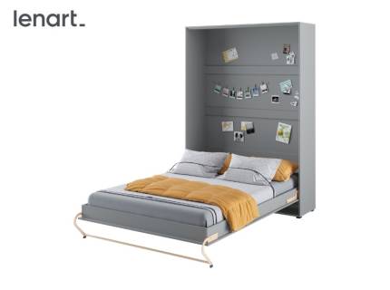 LENART PRO CONCEPT CP-01 pat (140x200cm) rabatabil pe perete 155x46-237x217cm gri