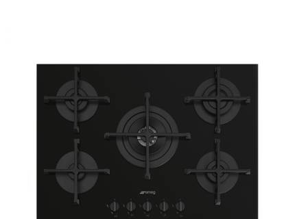 Plita incorporabila pe gaz Smeg Selezione Aesthetic PV275B, 70/75 cm