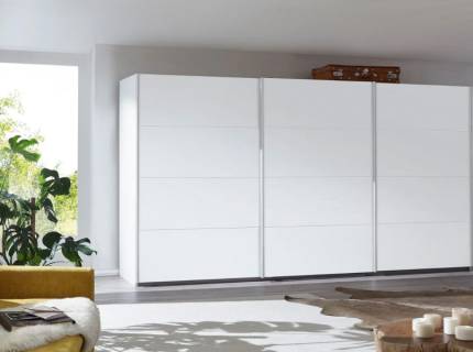 Dulap cu usi glisante KULMBACH 361x210x62cm alb alpin configurabil