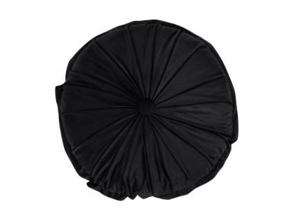 Perna decorativa rotunda black