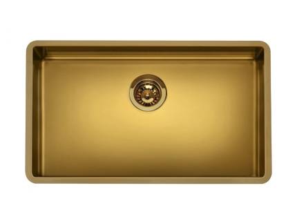 Chiuveta de bucatarie Smeg VSTR71BRX 71 cm, auriu