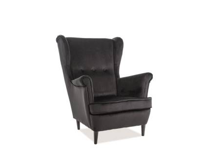 Fotoliu LORD VELVET catifea, cu spatar inalt, design clasic 72x85xH101cm