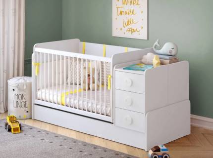 Patut transformabil (70x115-70x160cm) BABY COTTON  