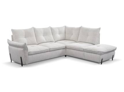 Coltar extensibil ALMERIA 2 cu lada pentru depoziare, personalizabil 250x220cm