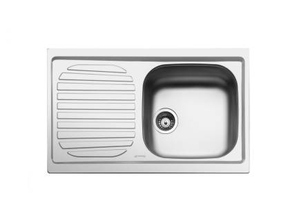 Chiuveta de bucatarie Smeg LYP791S, 79 cm latime, inox