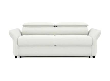Canapea extensibila (120cm) MANZO cu tetiere reglabile, personalizabila 179x108cm