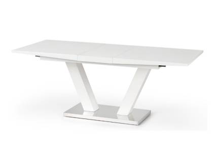 Masa extensibila VISION din MDF alb, metal alb 160-200x90xH76cm