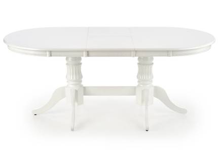 Masa extensibila JOSEPH din MDF alb, lemn masiv alb 150-190x90xH77cm