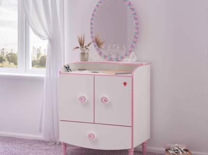 Comoda PRENSES + Oglinda PRINCESS