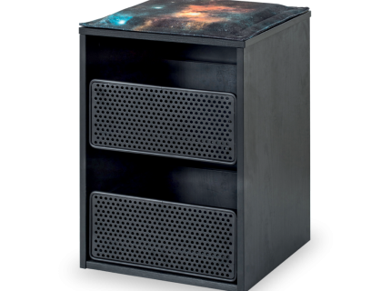 Noptiera cu sertare DARK METAL 
