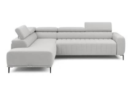 Coltar extensibil (160cm) GANDI cu lada pentru depozitare, tetiere reglabile, personalizabil 301x204cm