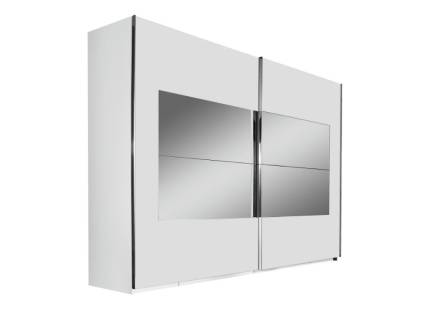 Dulap cu usi glisante X-TEND FRAME 1 271x223x68cm alb alpin/ oglinda