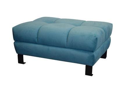 Taburet HAVANA X design industrial, picioare negre, personalizabil 97x75xH46cm