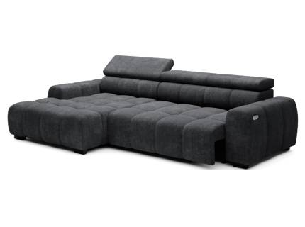 Coltar cu reglaj electric BULL S cu tetiere reglabile, personalizabil 285x168cm