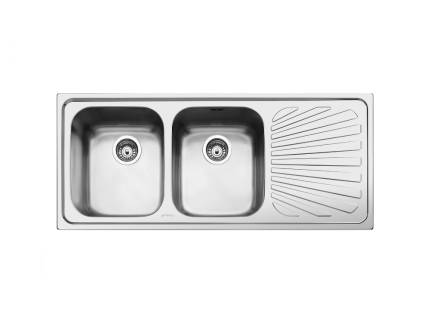 Chiuveta de bucatarie Smeg SP116D, 116 cm latime, inox