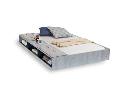 Pat suplimentar cu raft (90x190cm) TRIO