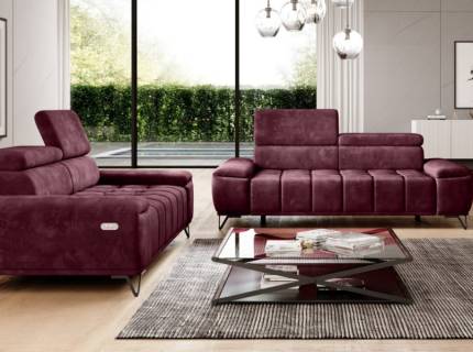Set canapele 3+2 locuri cu reglaj electric PALLADIO