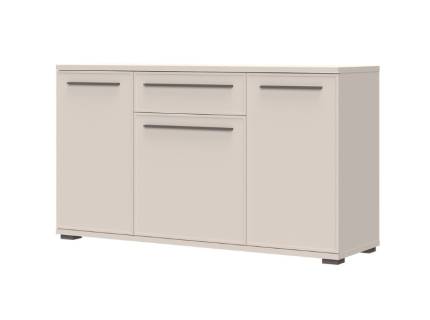 Comoda cu 3 usi si 1 sertar OPERA 150x85x46cm casmir, manere si picioare Cortado Brown 