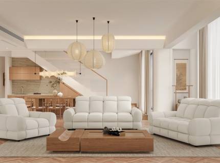 Set canapele 3+2+1 locuri cu reglaj electric TOLLO cu tetiere reglabile, personalizabil 