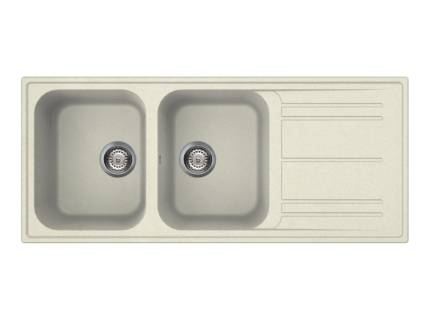 Chiuveta de bucatarie Smeg LZ116P, 116 cm latime, crem