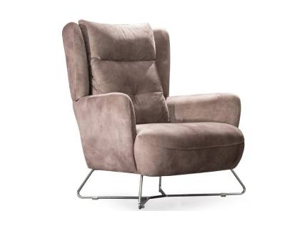 Fotoliu LORA cu picioare din metal, premium, personalizabil 90x90xH100cm