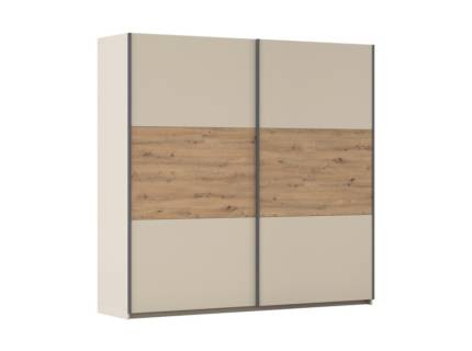 Dulap 218x210x59cm champagne/ stejar artisan SAJO 