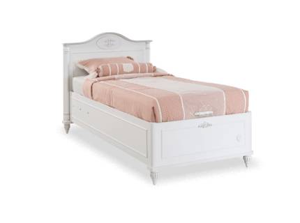 Pat cu lada (100x200cm) ROMANTIC 