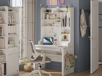 Unitate pentru birou inalta VARIA WHITE