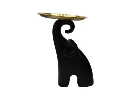 Elefant negru cu tava aurie  