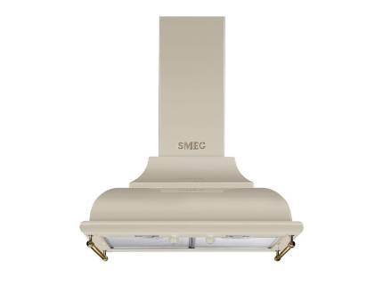 Hota semineu Smeg Cortina KC16POE, 60 cm, crem, retro