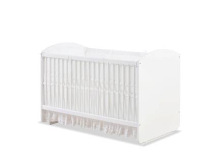 Patut cu balansoar alb (70x130cm)