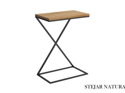 Masuta laterala DOTI din PAL Egger, metal negru 51x31xH71cm