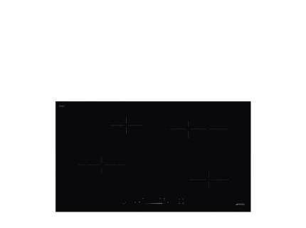 Plita incorporabila vitroceramica Smeg SE494EMTD, 90 cm latime