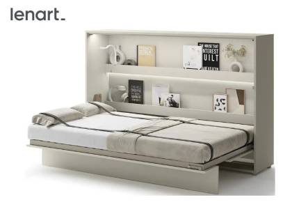 LENART BED CONCEPT BC-05 pat (120x200cm) rabatabil pe perete orizontal 211x46-148x138cm casmir