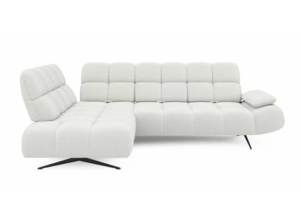 Coltar fix PRADO L cu spatar reglabil, cotiera reglabila, personalizabil 263-275x197-209cm