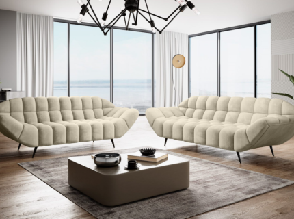 Set canapele 3+2 locuri GAPPA fixe, personalizabil - canapea 3 locuri 222x94cm, canapea 2 locuri 200x94cm