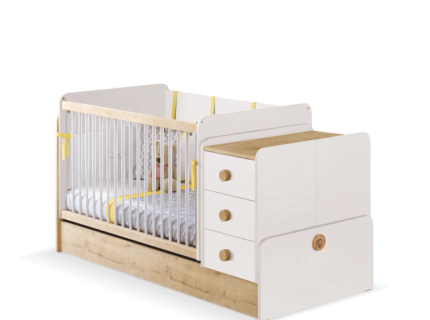 Patut transformabil (70x115-70x160cm) NATURA BABY