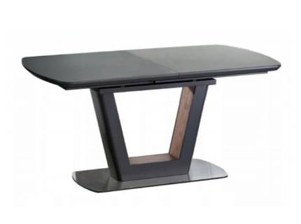 Masa extensibila BILOTTI ANTRACIT din MDF antracit, MDF furniruit lemn 160-200x90xH76cm