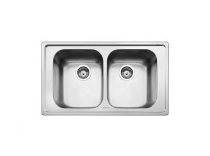 Chiuveta de bucatarie Smeg SP862, 86 cm latime, inox