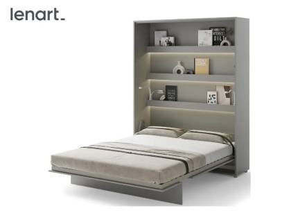 LENART BED CONCEPT BC-12 pat (160x200cm) rabatabil pe perete 171x46-228x218cm grey