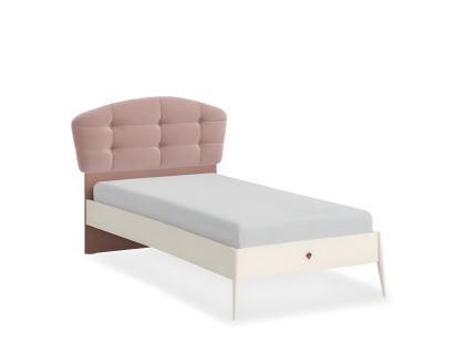 Pat cu tablie tapitata (100x200cm) ELEGANCE