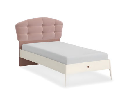 Pat (120x200cm) cu tablie tapitata ELEGANCE 