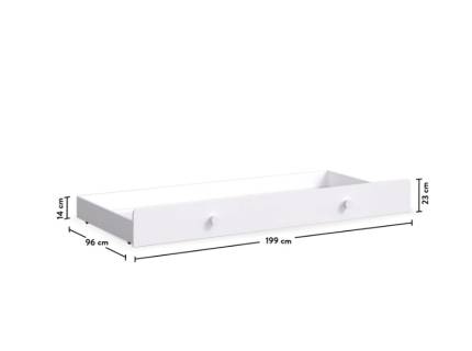 Pat suplimentar (90x190cm) MONTES WHITE