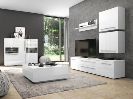 Set living mic PIANO WHITE