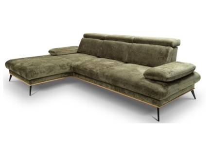 Coltar SANTORINI fix cu tetiere reglabile, spatar reglabil, cotiere reglabile, personalizabil 290x187cm