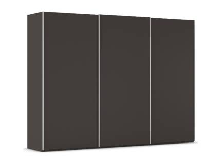 Dulap cu usi glisante TARO 301x223x69cm grafit, maner aluminiu 