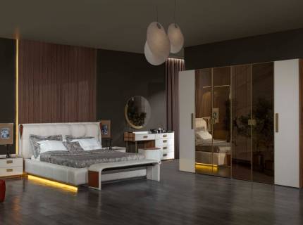 Dormitor MELISSA CU PAT DE 160X200CM