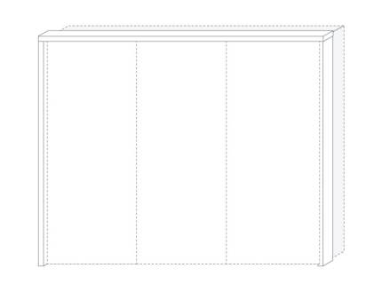 Rama passepartout dulap fara led 272cm PIANO BEIGE 